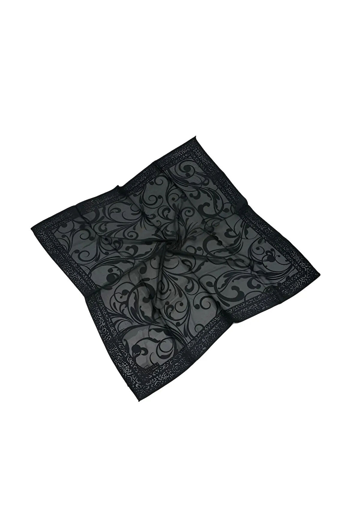 Mısırlı Eşarpları Devore Etnik Desenli Eşarp