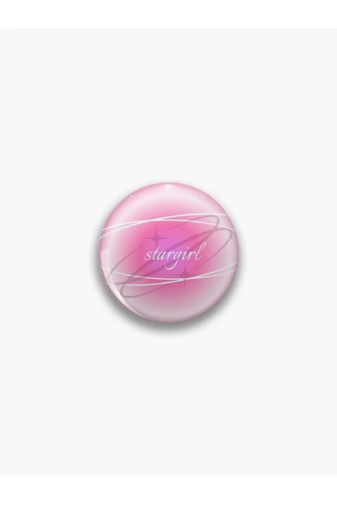 Stargirl Yazılı Pembe Temalı Rozet