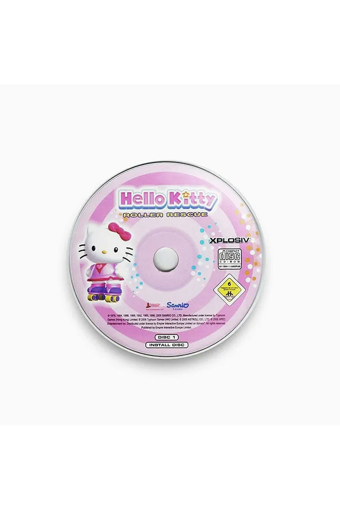 Hello Kitty CD Şeklinde Y2K Rozet