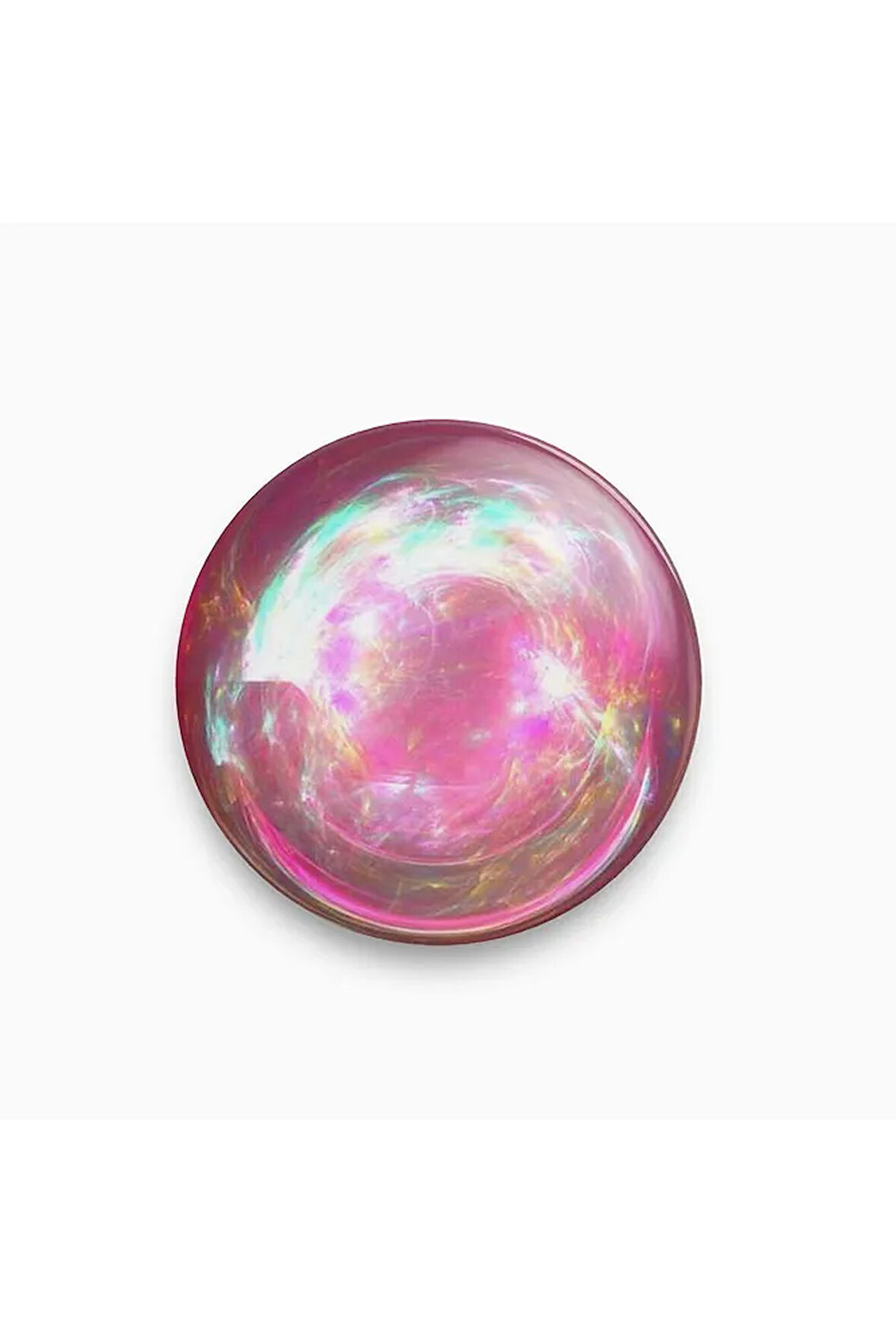 Pembe Baloncuk Şeklinde Y2K Grunge Stil Rozet CaminhoRozet