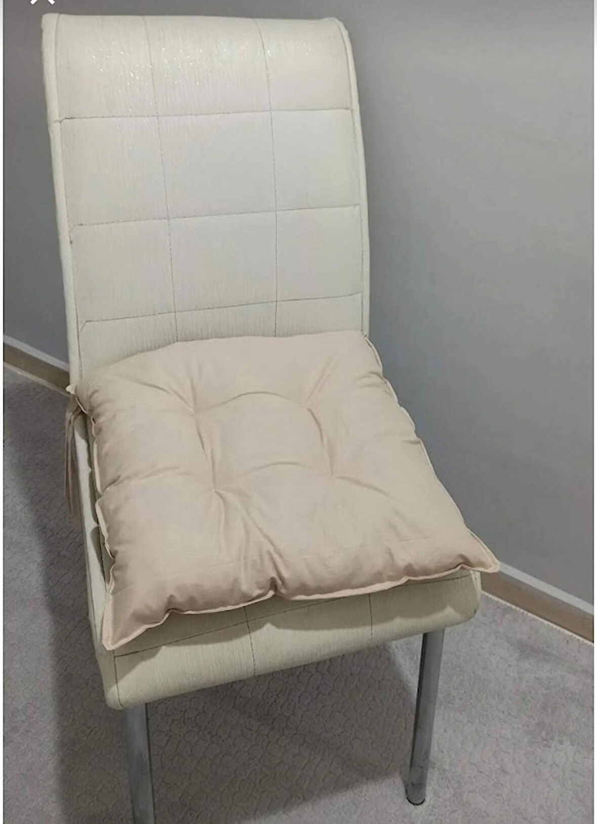 Ege Home pofuduk sandalye minderi bej