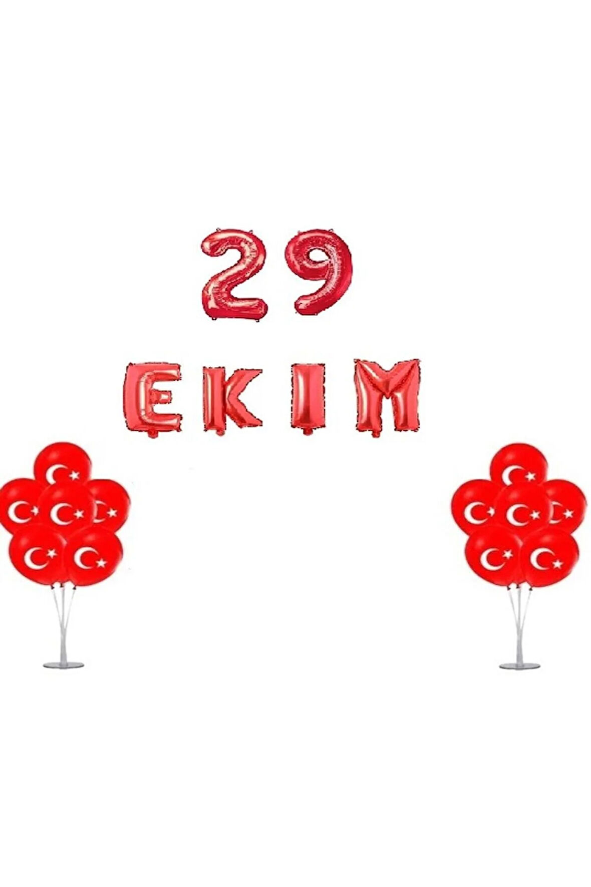 29 EKİM AYYILDIZ BASKILI BALON STANDI SET