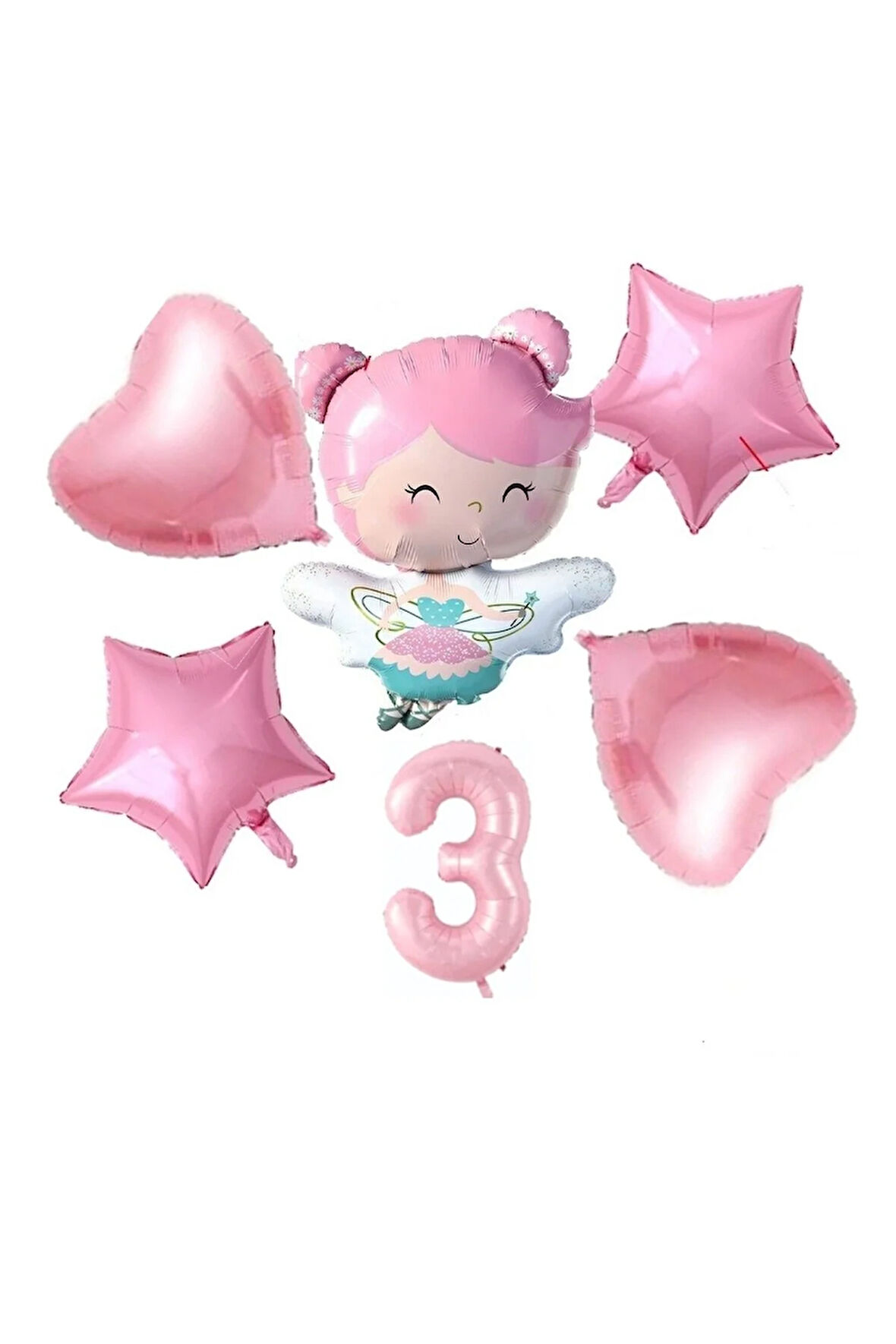 PERİ KIZI FOLYOLU YAŞ BALON SETİ