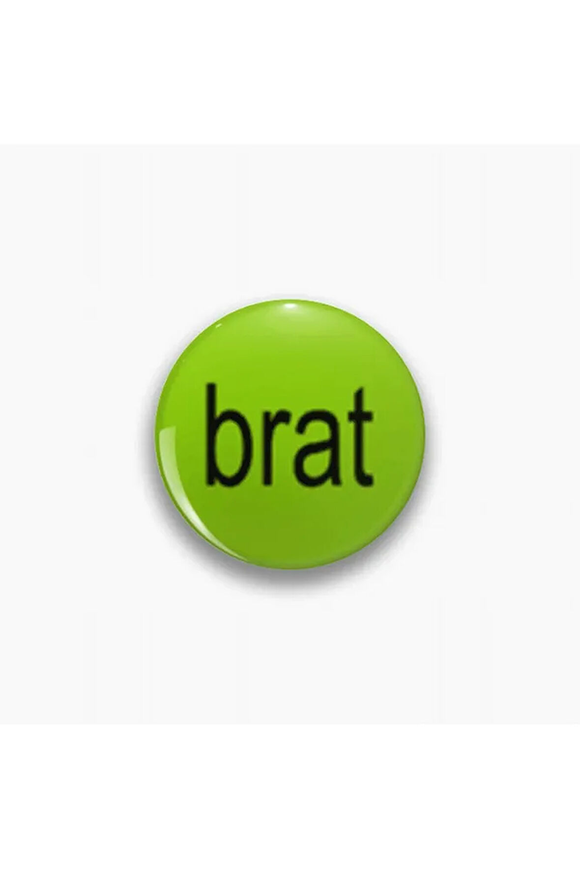 Charli xcx Brat Yeşil Rozet Metal