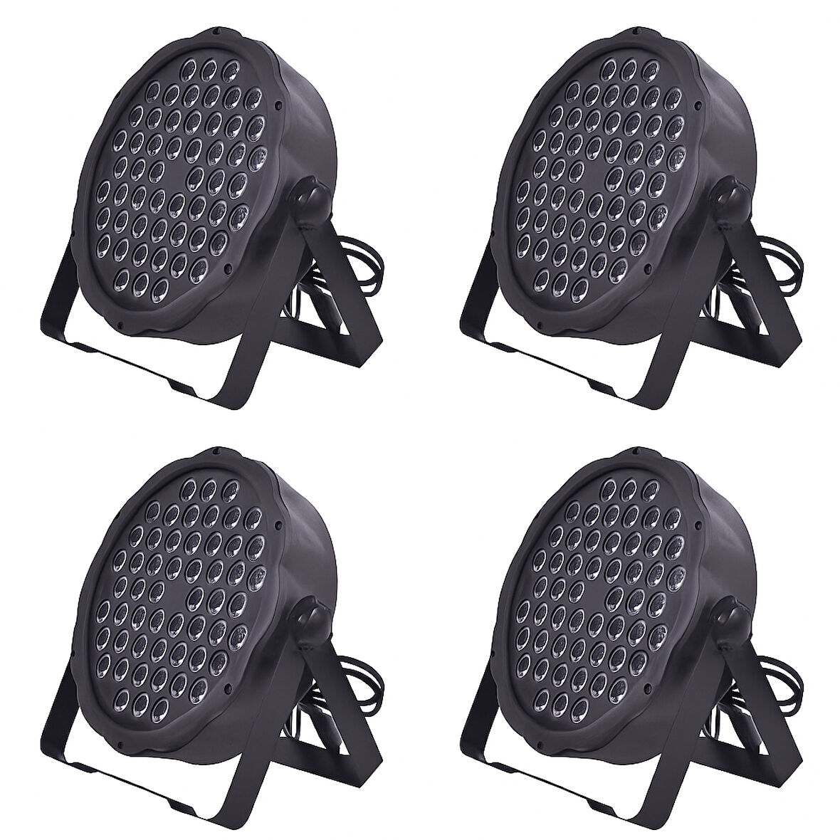 DJ PRO PAR541 54X3 WATT FULL RENKLİ FLAT LED PAR (4LÜ HAZIR PAKET)