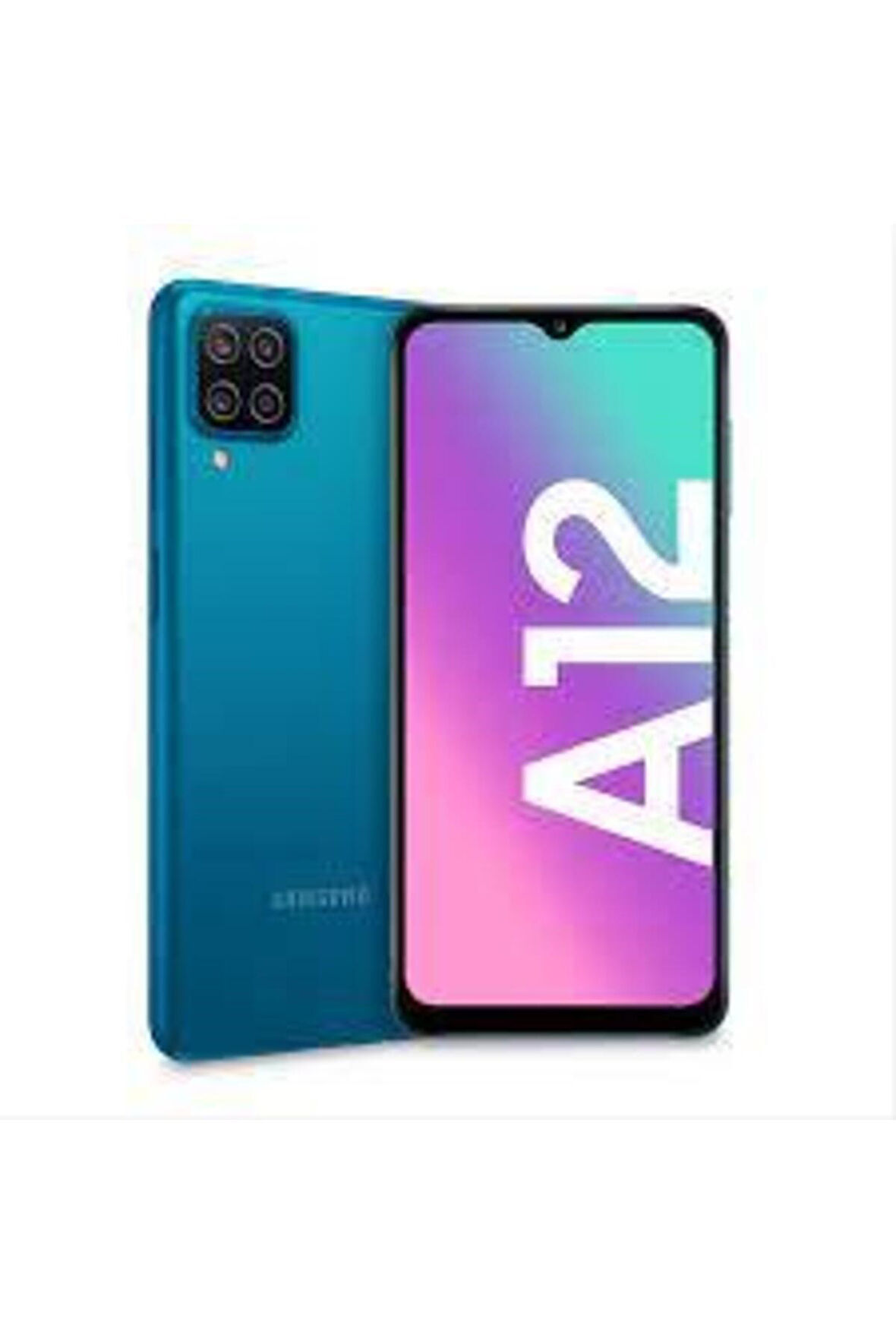 Samsung Galaxy A12 / 64 GB Mavi YENİLENMİŞ ÜRÜN (Sıfır gibi)
