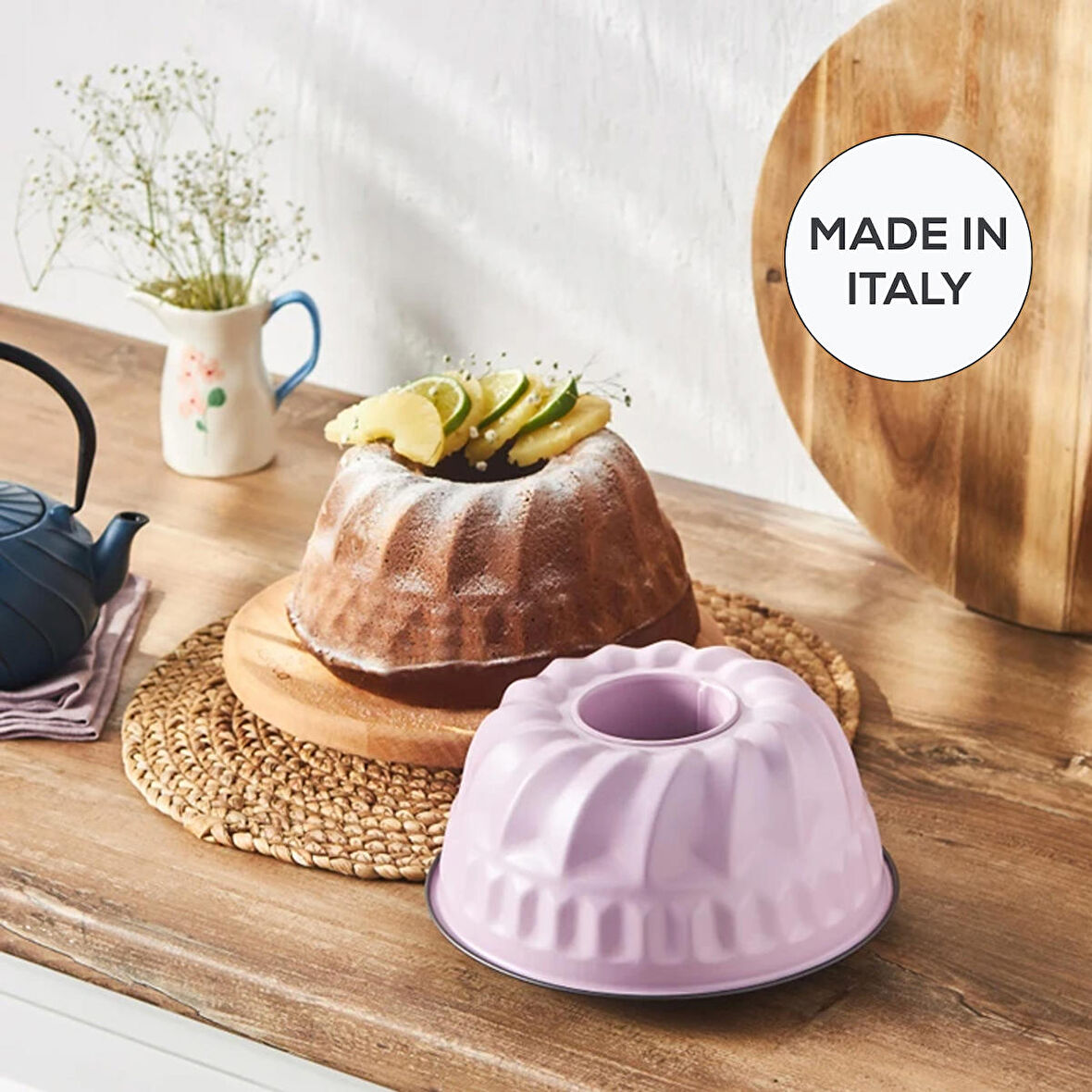 Karaca Multicake Karbon Çelik Dilimli Kek Kalıbı 23 Cm Lila