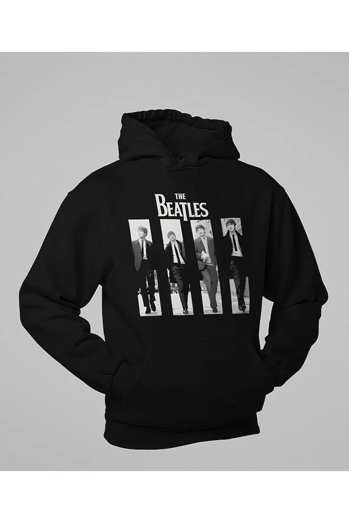Müzik Grubu The Beatles Baskılı Unisex Oversize Hoodie