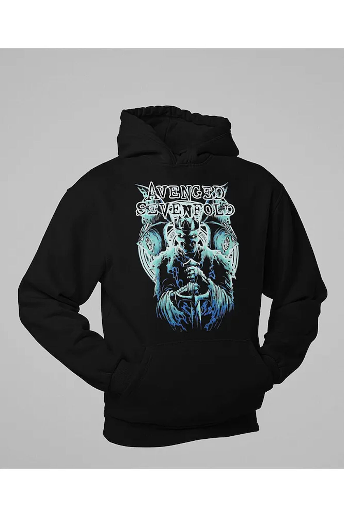 Avenged Sevenfold Müzik Grubu Baskılı Unisex Oversize Hoodie