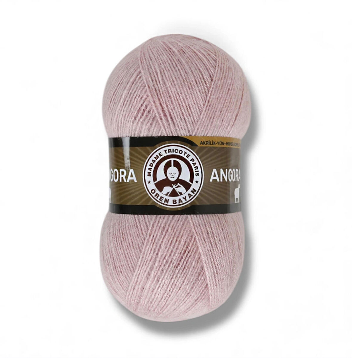Ören Kadın Angora Pudra Pembe El Örgü İpi -124