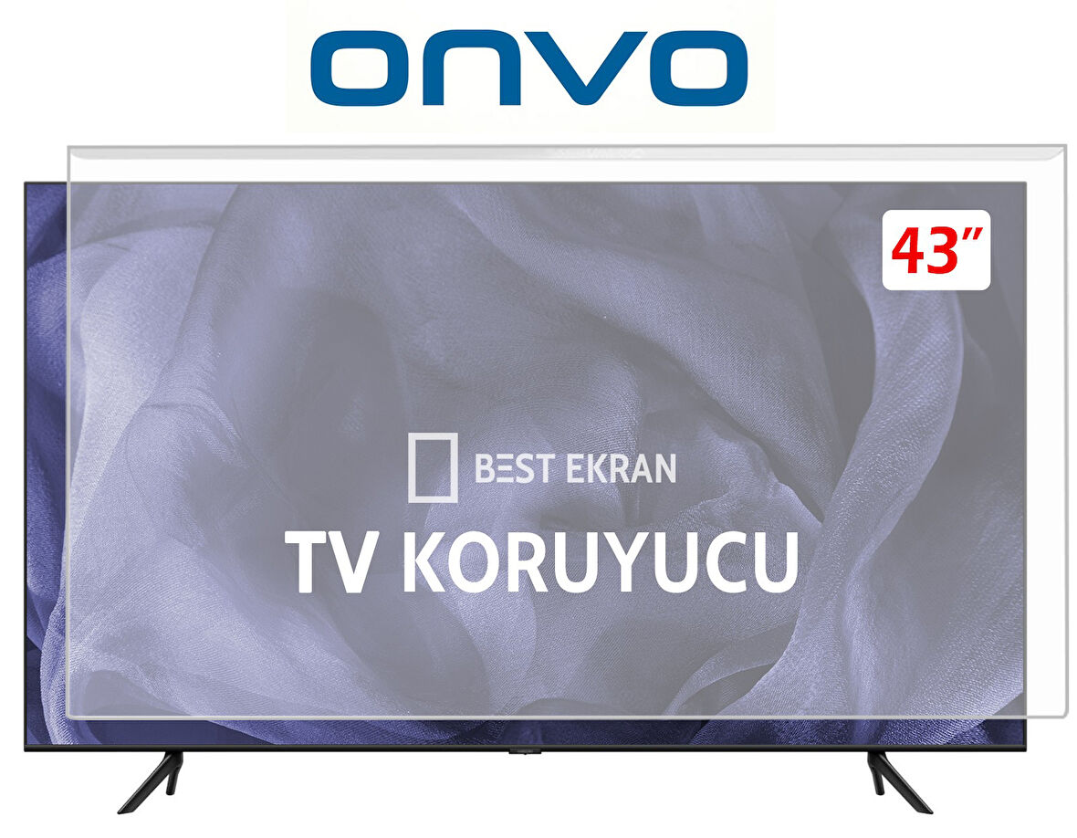 Onvo 43OVF9000FQ Tv Ekran Koruyucu - Onvo 43" inç Qled Televizyon Ekran Koruyucu