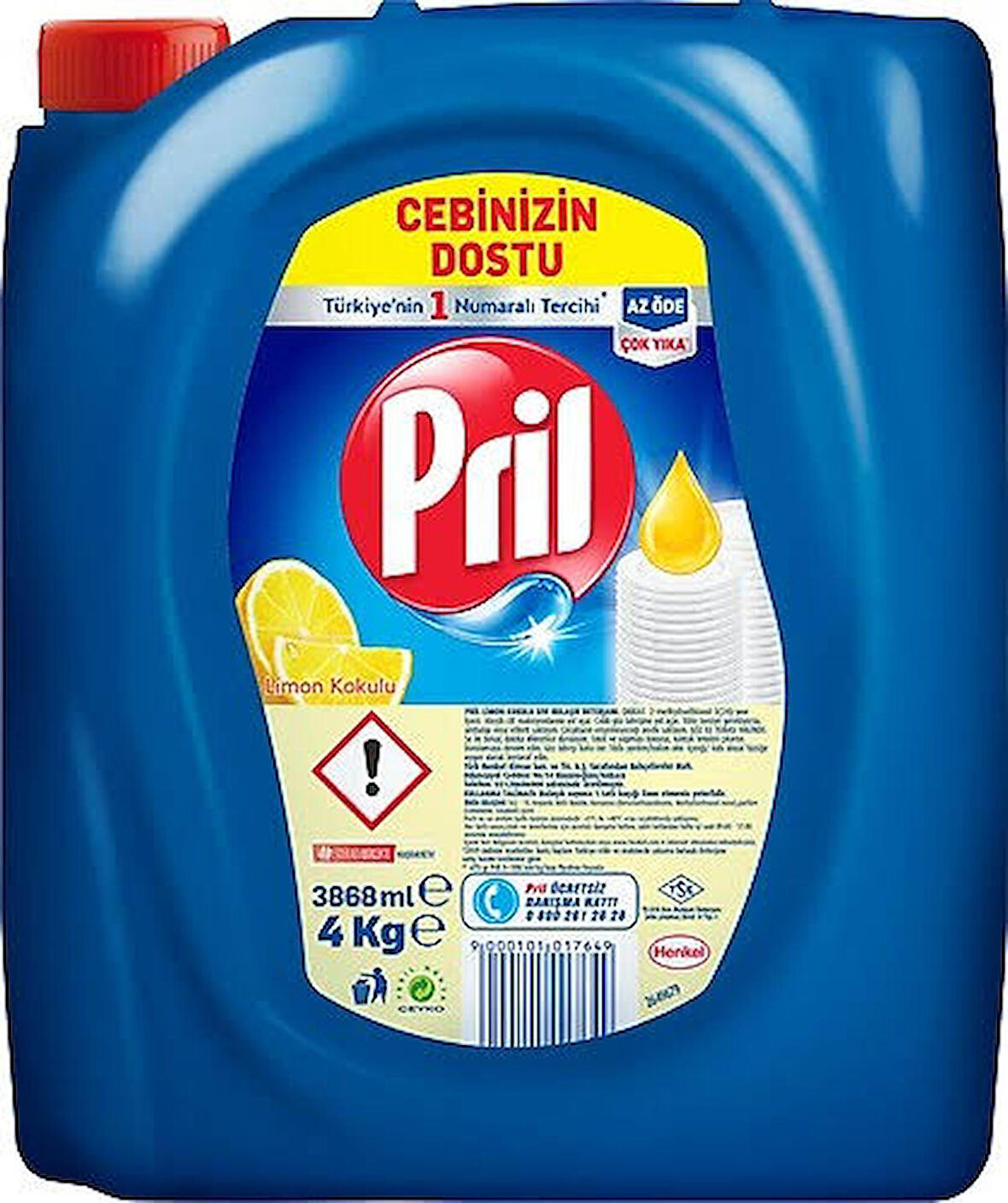 Pril 4 kg Elde Yıkama Deterjanı