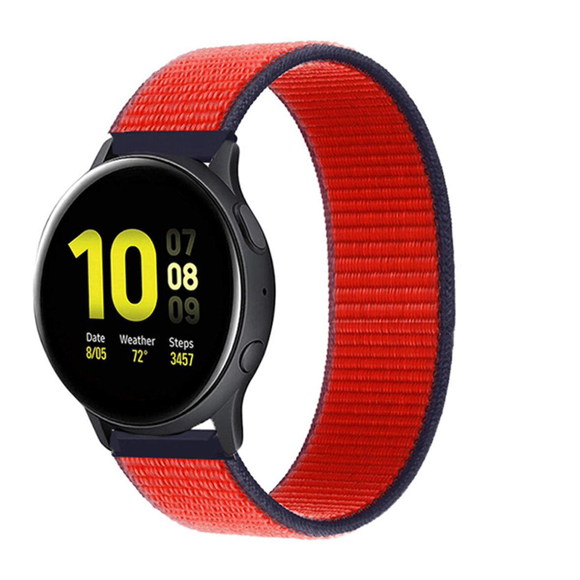 Megafox Honor Magic Watch 42mm 20mm Uyumlu Hasır Kordon Spor Örgü İşlemeli Yumuşak Kayış