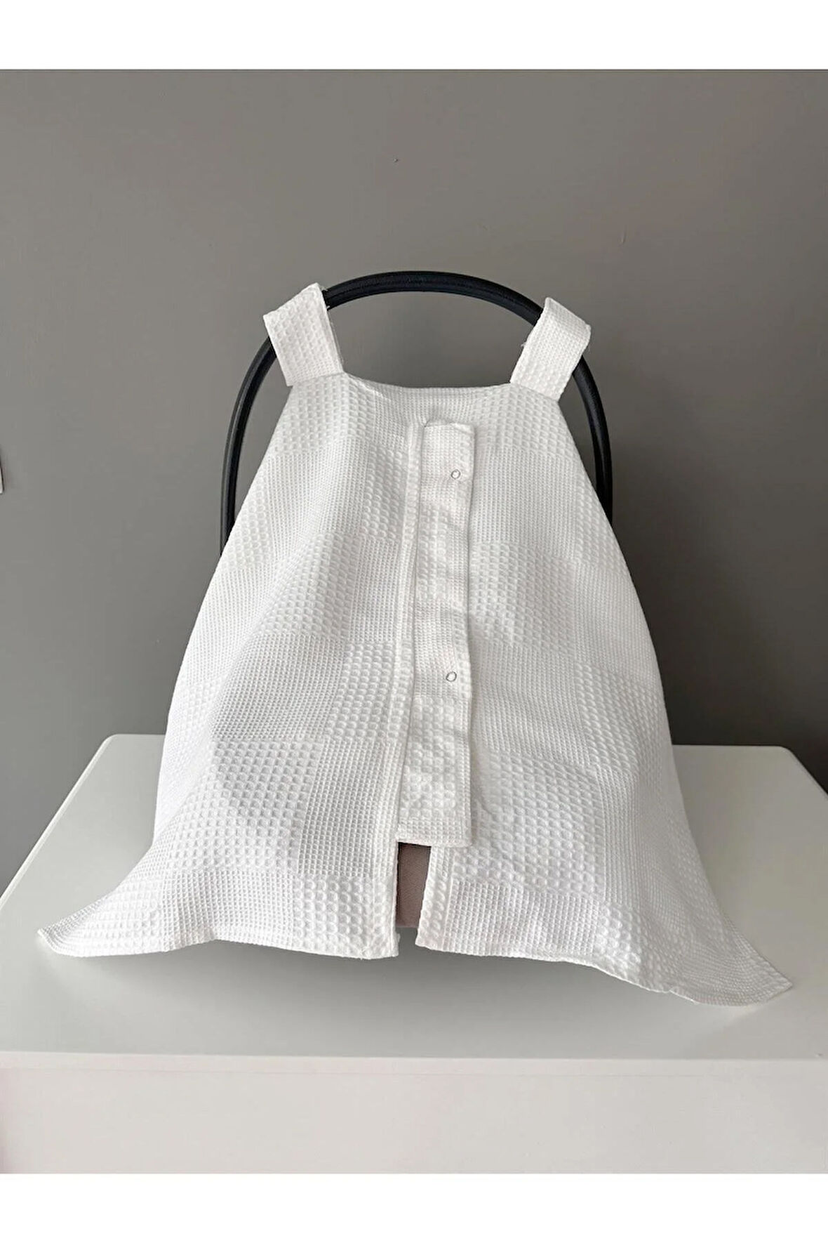 %100 Pamuk Beyaz Pike Kumaş Puset Örtüsü