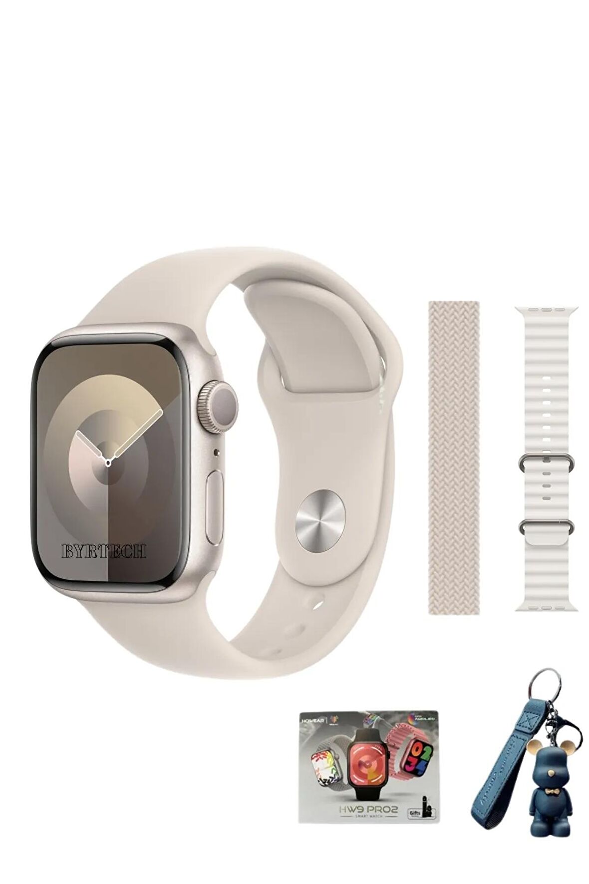 HW9 Pro 2 Amoled Ekran/Dinamik Ada/Pusula Destekli Anahtarlık Hediyeli Watch 10 Akıllı Saat