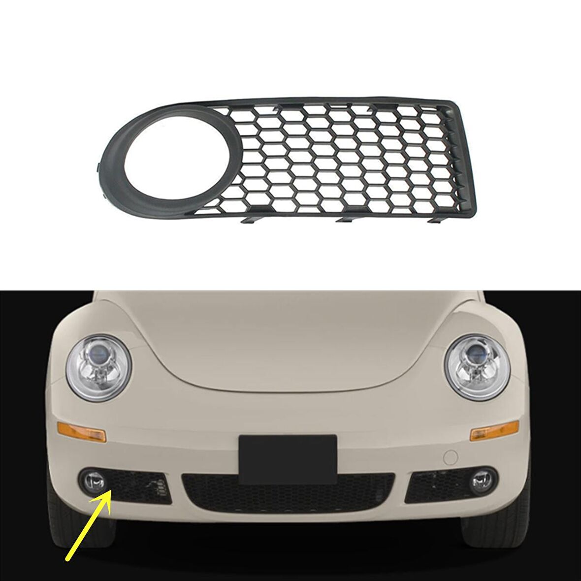 VOLKSWAGEN NEW BEETLE 2005 - 2010 SAĞ SİS FARI ÇERÇEVESİ SİSLİ 