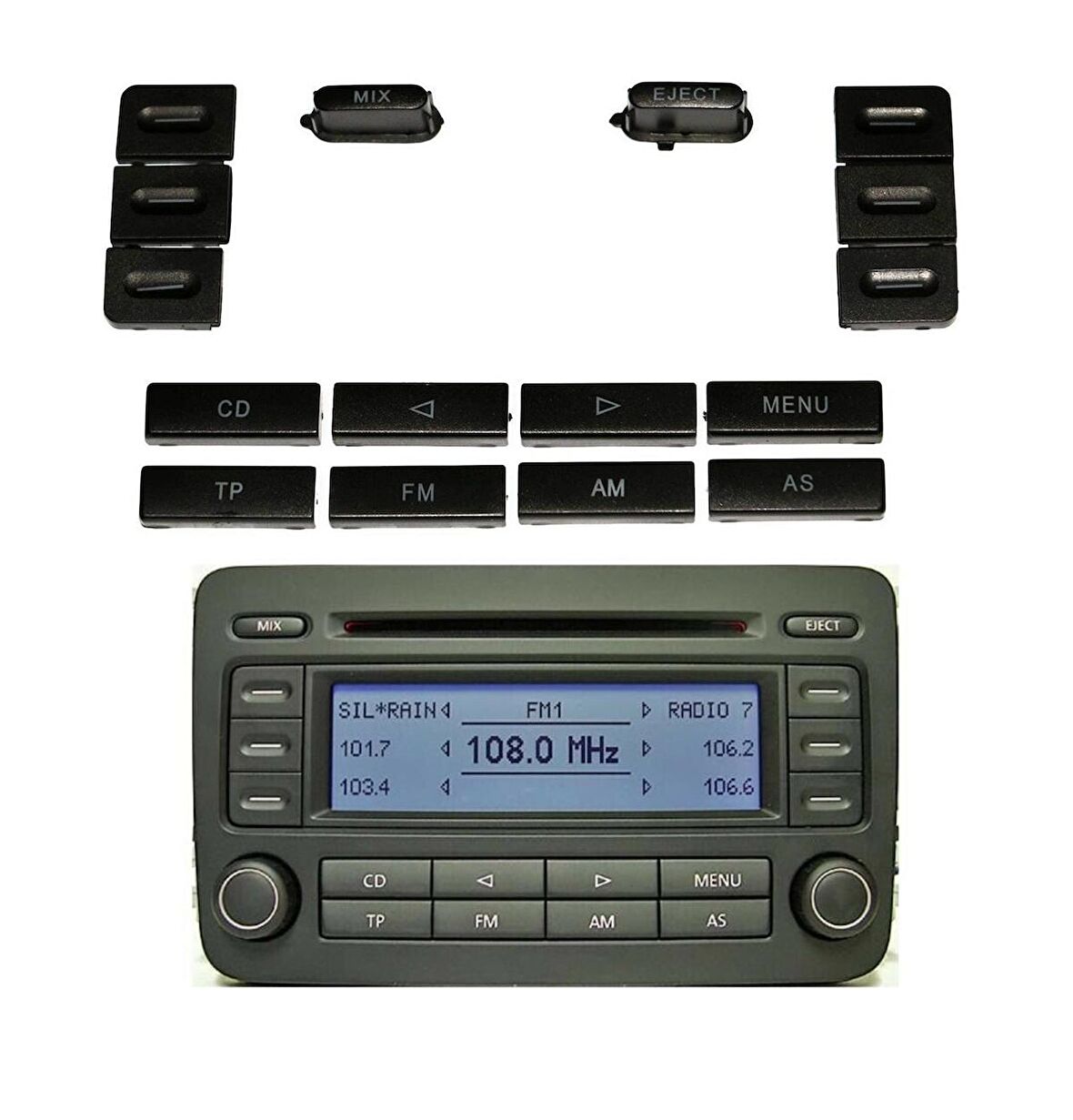 VOLKSWAGEN TOURAN 2003 - 2015 RADYO PARÇA TUŞ DÜĞMESİ 