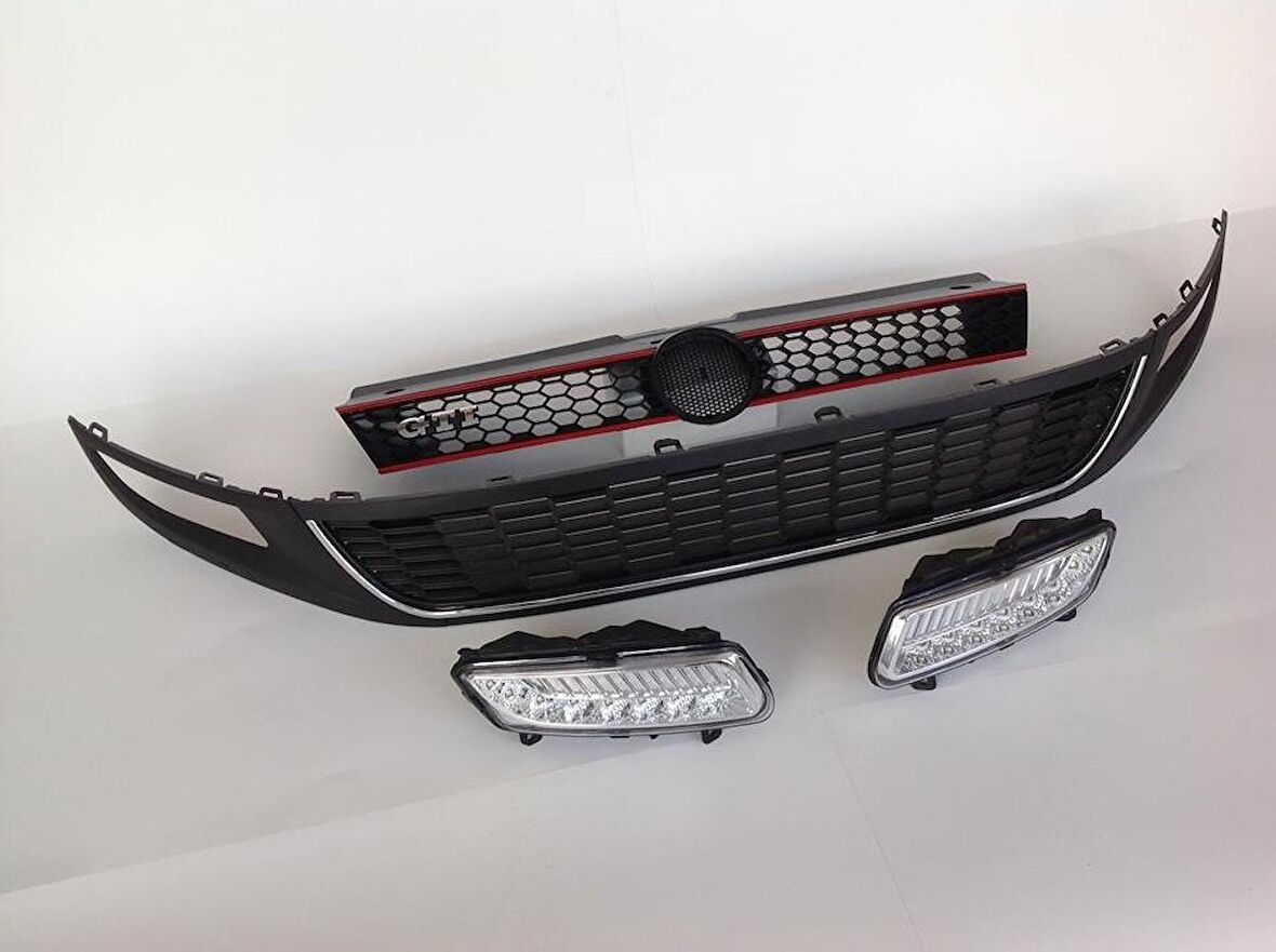 VOLKSWAGEN POLO 2010-2014 PANJUR ORTA IZGARASI LED SİS SET 