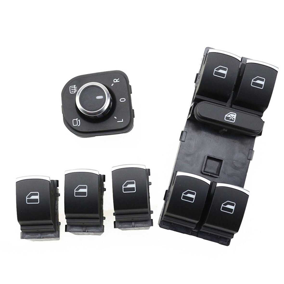 VOLKSWAGEN PASSAT CC 2009 - 2013 KONTROL DÜĞMELERİ 5 Lİ KROM SET 