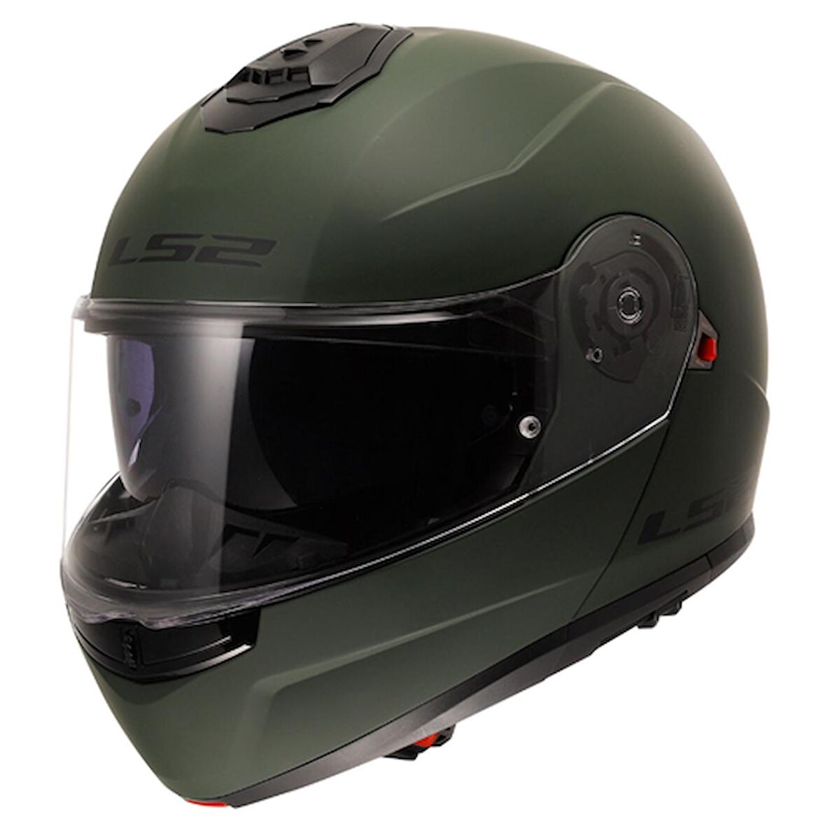 LS2 Strobe 2 Çene Açılır Kask Mat Yeşil