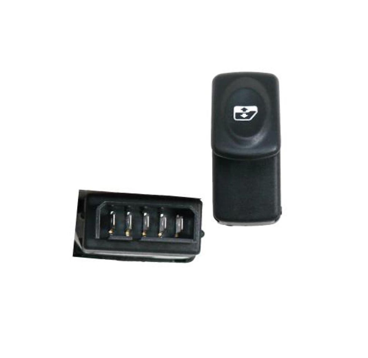 RENAULT CLIO 6PİN ELEKTRONİK CAM ACMA KAPAMA ANAHTARI SIYAH 