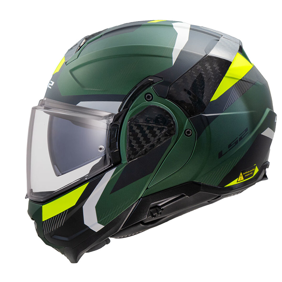 LS2 ADVANT 2 TRIPLE MAT SİYAH-YEŞİL-NEON SARI KASK