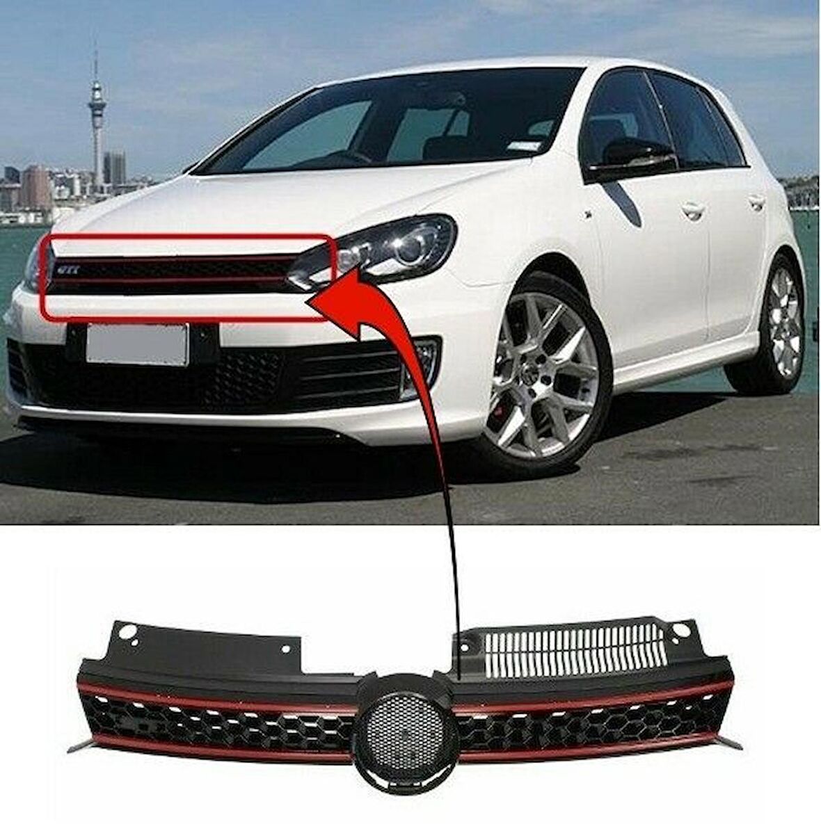 VOLKSWAGEN GOLF 6 2009 - 2013 GTİ ÖN PANJUR KROMLU 