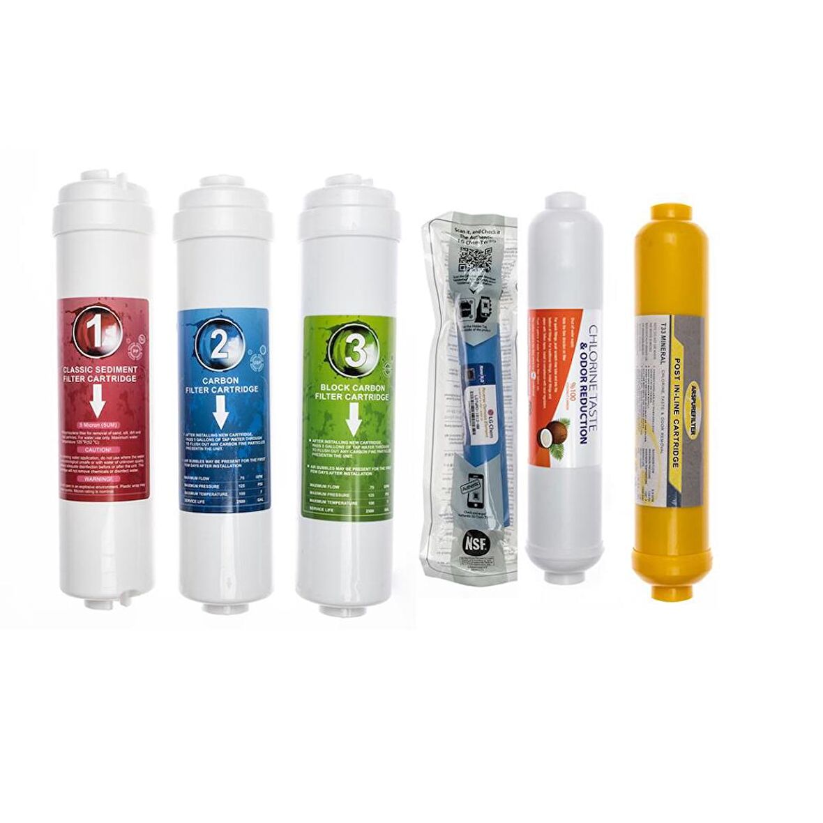 Sulook Kapalı Kasa Su Arıtma Cihazlarına Uyumlu 6'lı Filtre Seti Lg Membranlı