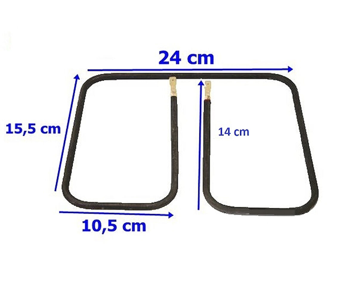 Korkmaz Tost Makinesi Rezistansı 800 Watt - 220V - 24 CM X 15,5 CM