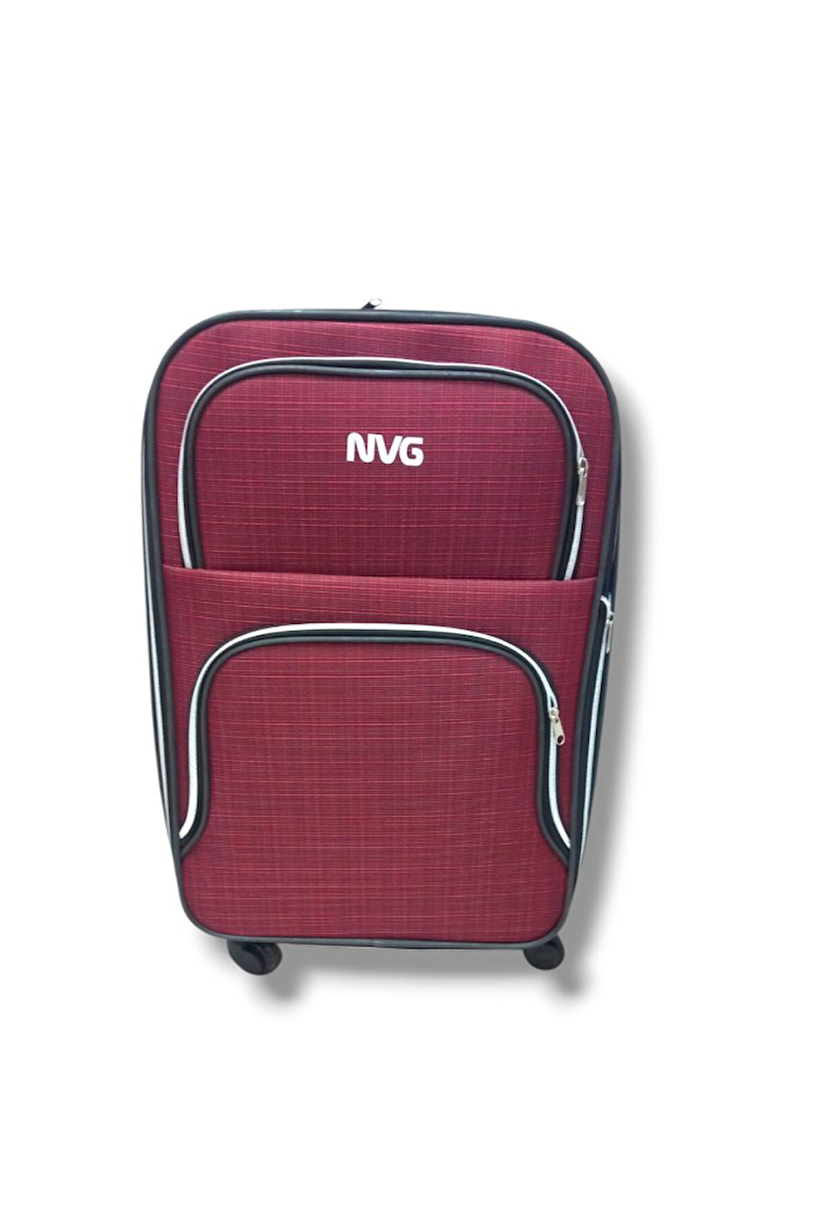 NVG 848-26 Havlu Kumaş 4 Teker Ekose Desen Büyük Boy Valiz