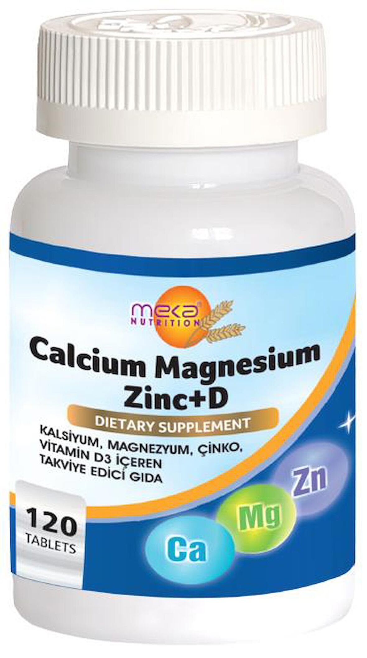 Kalsiyum Magnezyum Çinko D Vitamini 120 Tablet