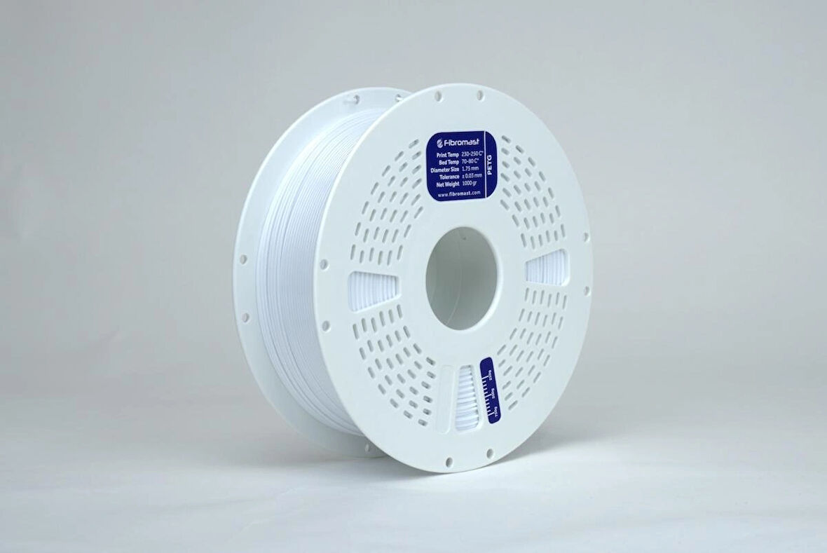 FİBROMAST 3D Filament Petg Beyaz 1.75 mm 1000 gr 