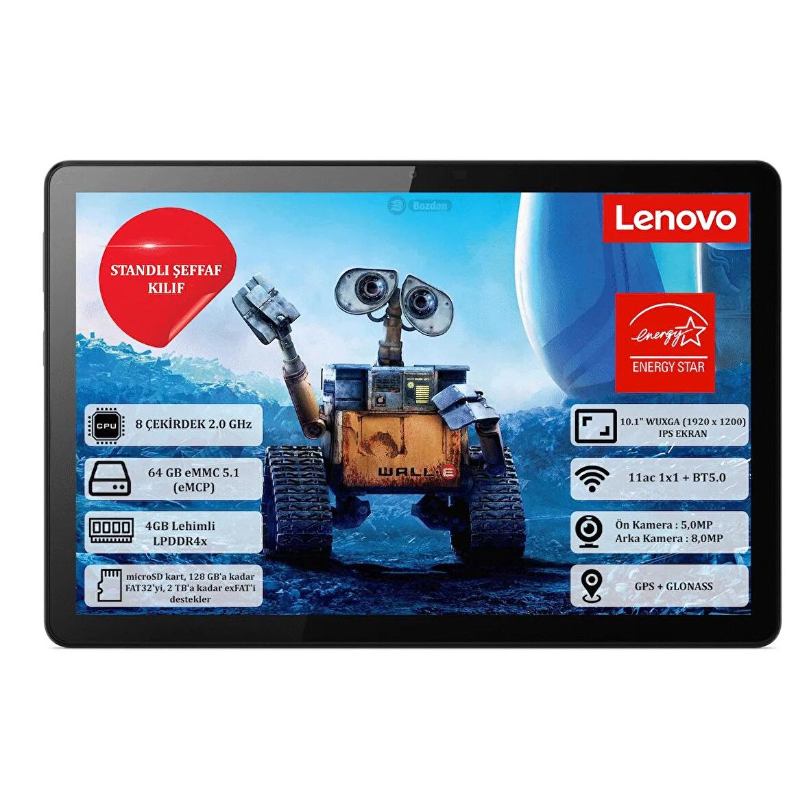 LENOVO Tab M10 Tablet 64 Gb 25,6 Cm (10.1") 4 Gb Wi-Fi 5 (802.11ac) Android 11 Gri