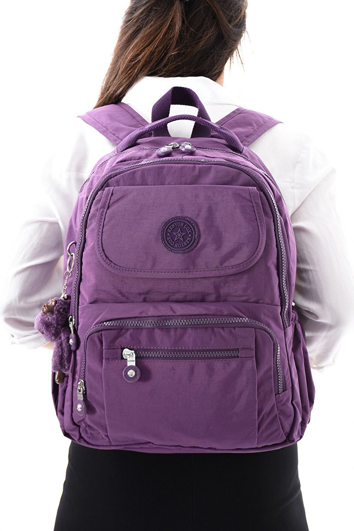 GAPE Desenli Krinkıl Kumaş, Su Geçirmez Okul Sırt Çantası