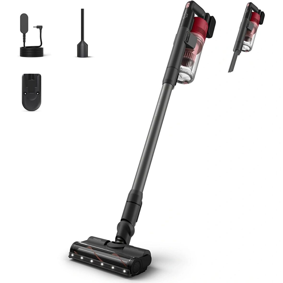 Philips XC6552/01 Kablosuz Dikey Süpürge 6000 Serisi +Azur 7500 Serisi 3200 W Buharlı Ütü HEDİYE