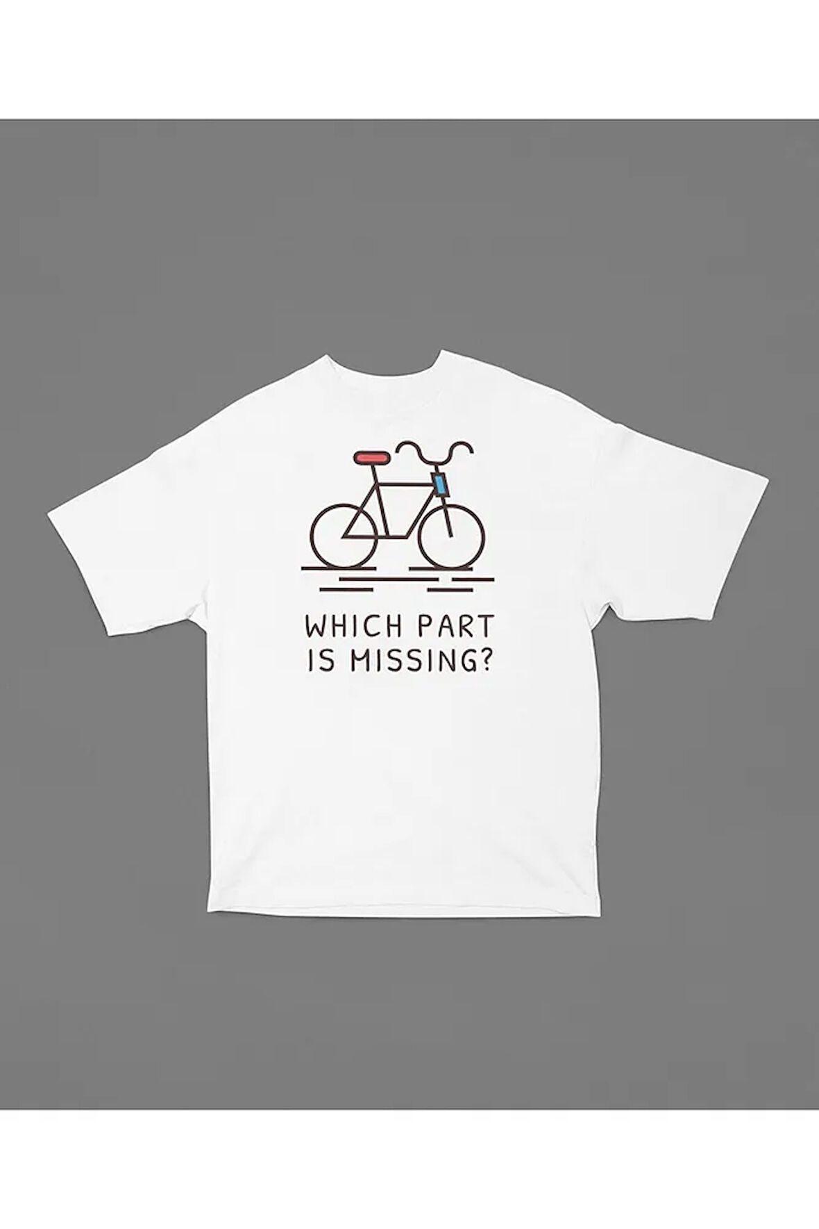 Oversize Which Part Is Missing ? Baskılı Unisex Tişört