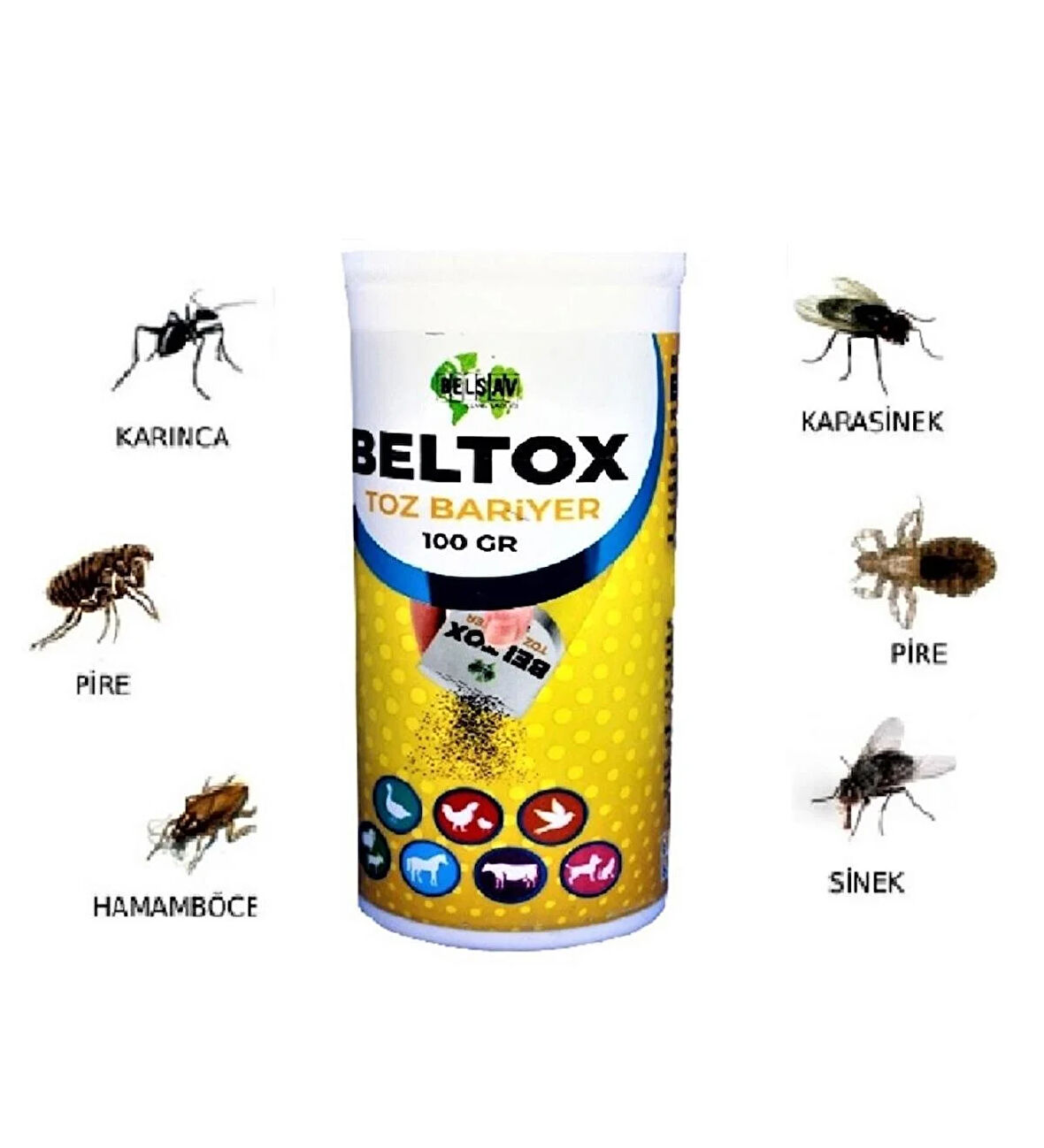 Beltox Evcil Hayvan Bit Pire Kene Karınca Tozu 100 gr