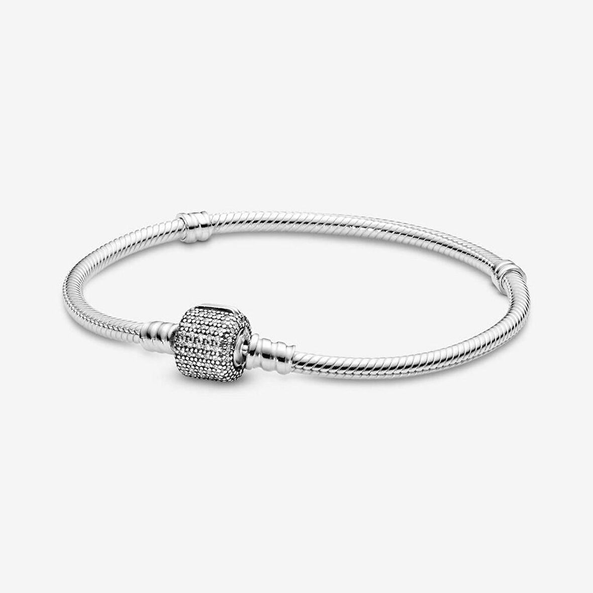 Pandora Gümüş Pavé Klipsli Bileklik 590723CZ 18cm