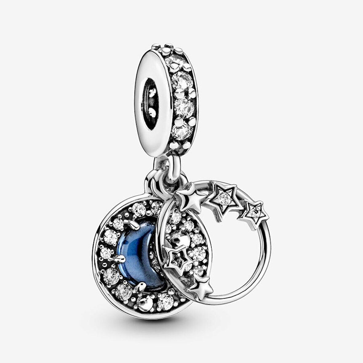 Pandora Mavi Gece Gökyüzü Hilal Ay ve Yıldızlar Charm 799216C01