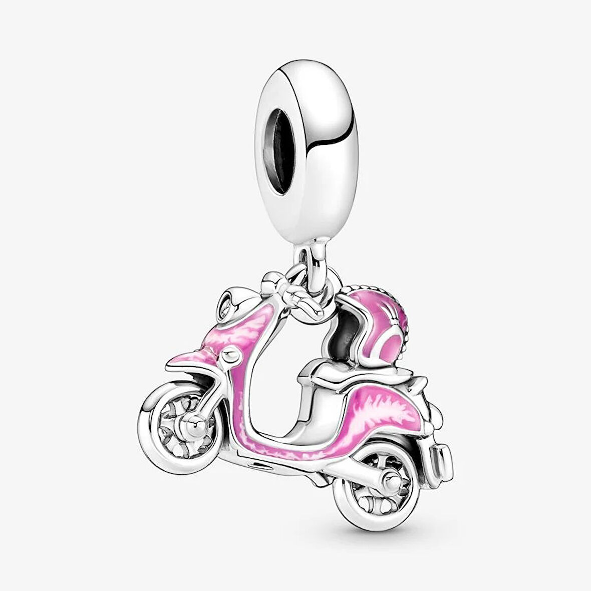 Pandora Pembe Scooter Sarkan Charm 791057C01