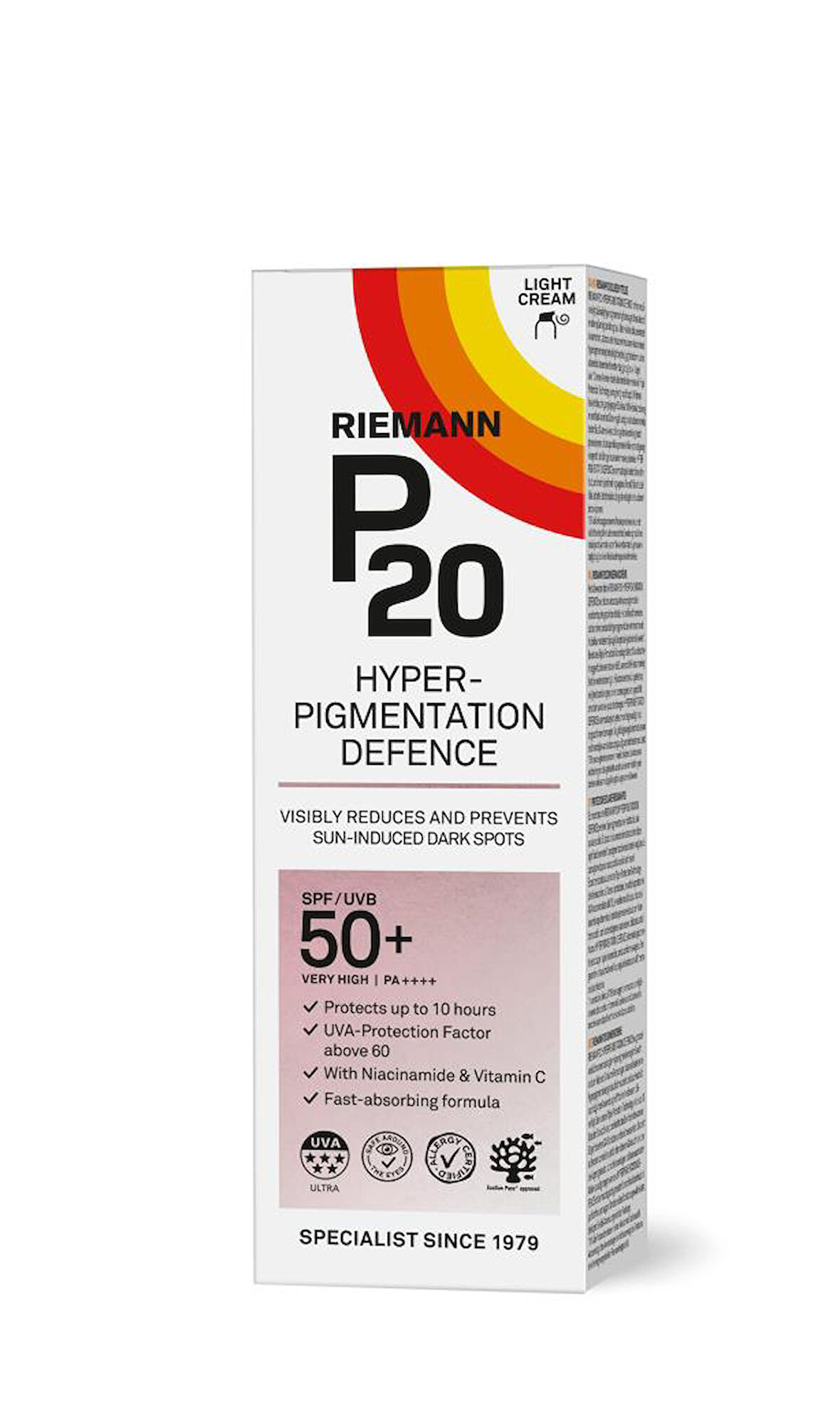 Riemann P20 Pigmentation Defence . SPF50+ Koruyucu Güneş Kremi