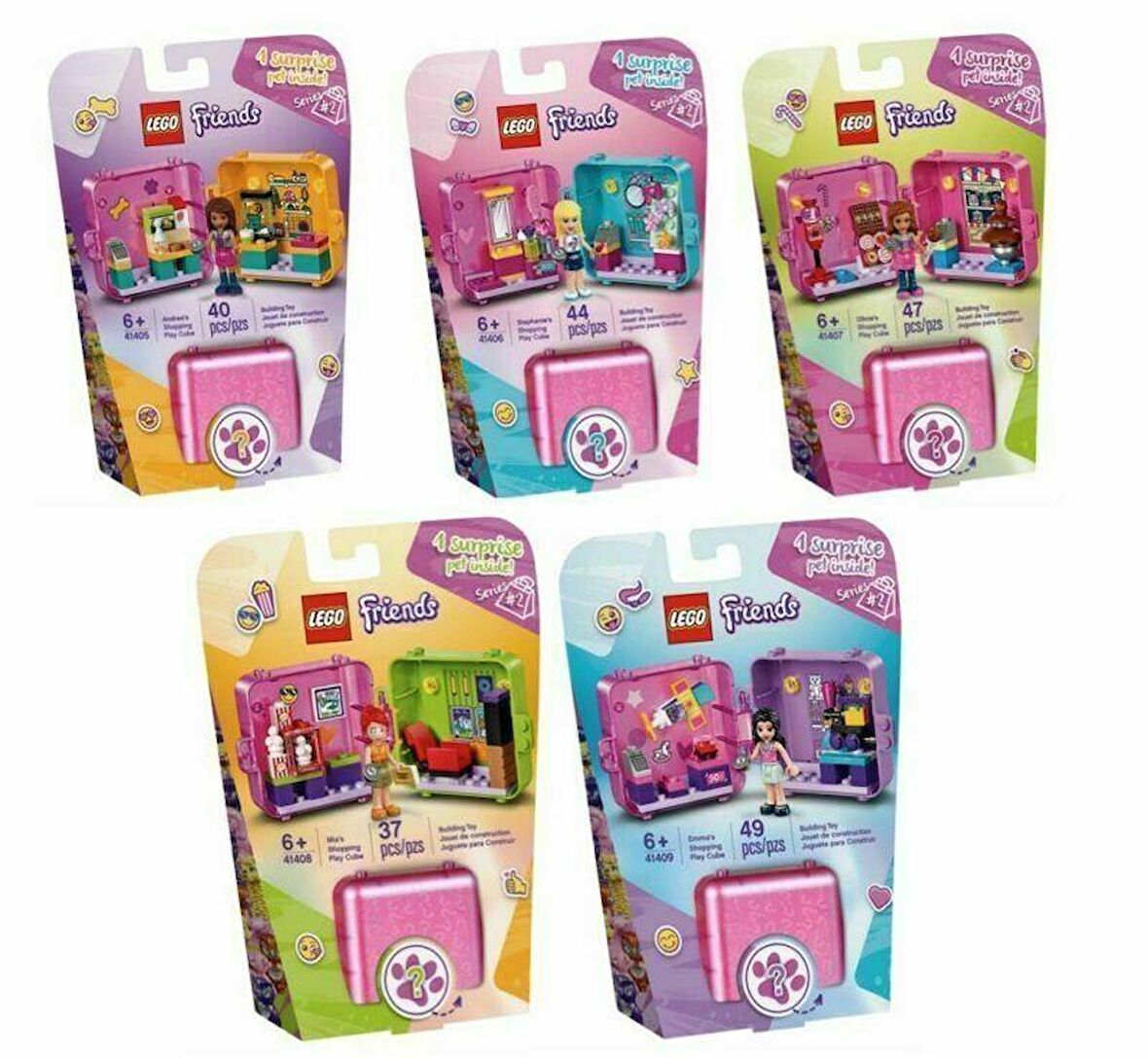 LEGO Friends Play Cube 41405 - 41406 - 41407 - 41408 - 41409
