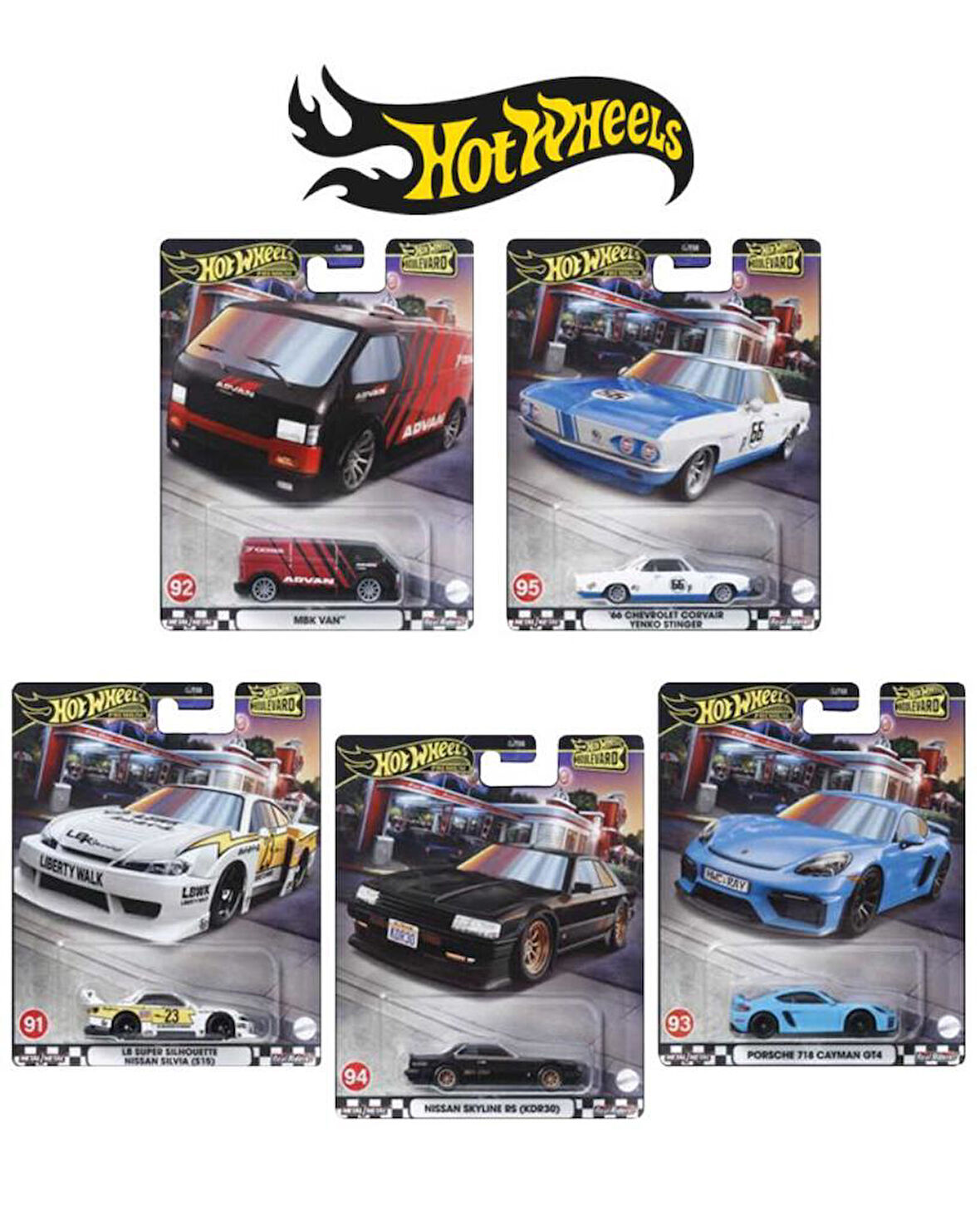 Hot Wheels Premium Boulevard Series GJT68 91-95