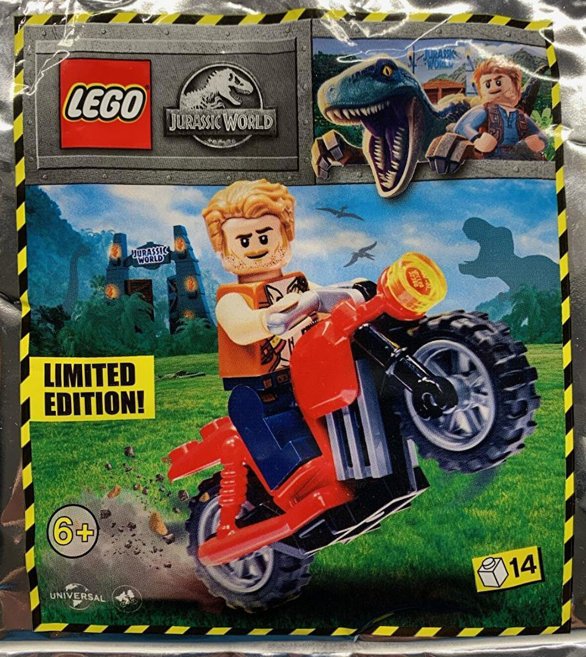 LEGO Jurassic World 122114 Owen and red motorbike