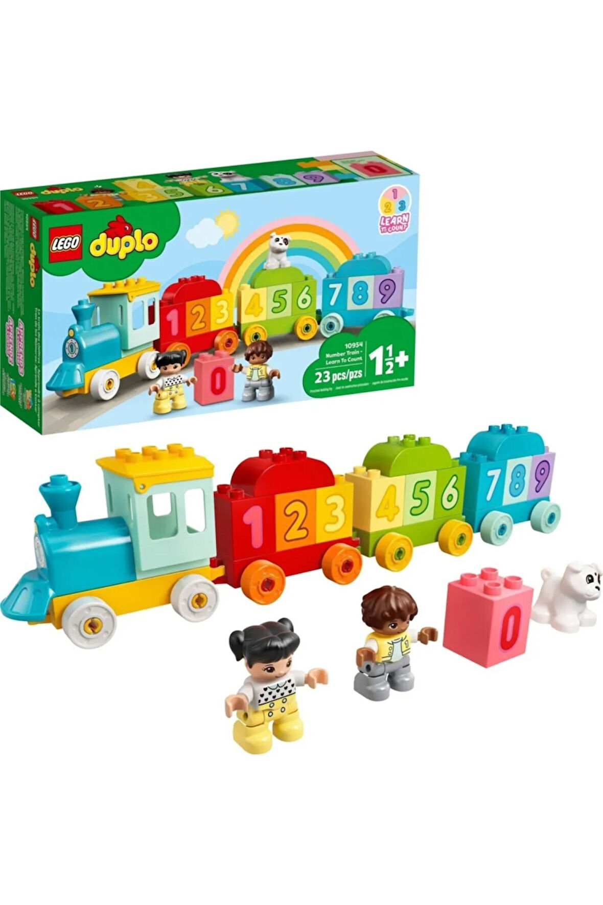 ® Duplo® Ilk Sayı Treni - Saymayı Öğren 10954 Yapım Oyuncağı; Küçük Çocukları Sayılar Ve Sa