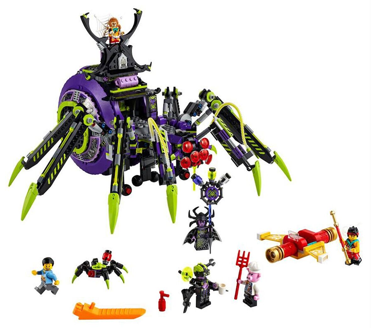 LEGO Monkie Kid 80022 Spider Queen's Arachnoid Base