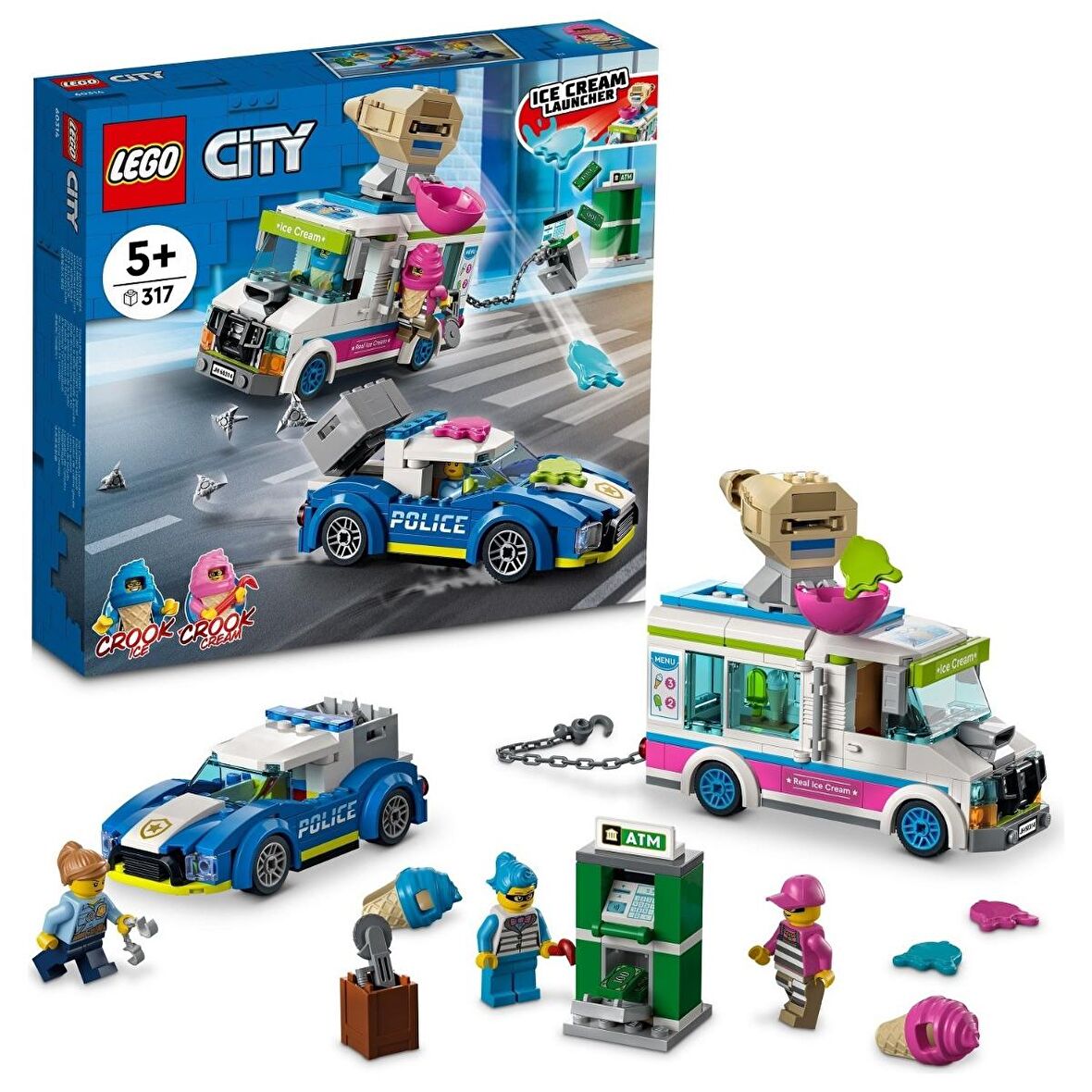 LEGO City 60314 Ice Cream Truck Police Chase