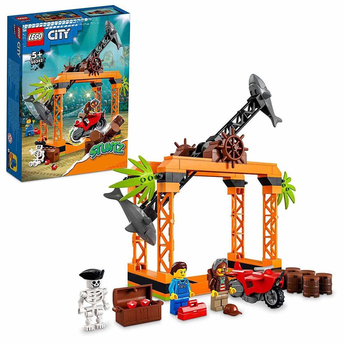 LEGO City 60342 The Shark Attack Stunt Challenge