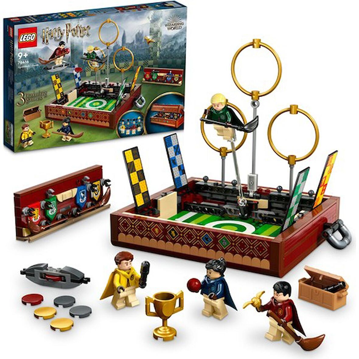 LEGO Lego  Harry Potter Tm Quidditch™ Bavulu 76416 - 9 Yaş ve Üzeri Çocuklar Için  Koleksiyonluk Yaratıcı Oyuncak Yapım Seti (599 Parça)