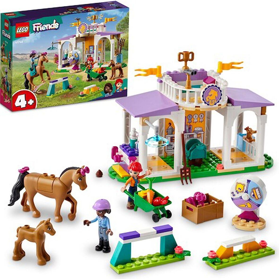 LEGO Lego®  Friends At Eğitimi 41746 - 4 Yaş ve Üzeri Çocuklar Için 2 Mini Bebek ve 2 At Figürü Içeren Yaratıcı Oyuncak Yapım Seti (134 Parça)
